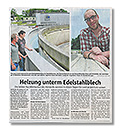 Heizung unterm Edelstahlblech